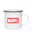 Puodelis Marvel logo Puodelis Marvel logo